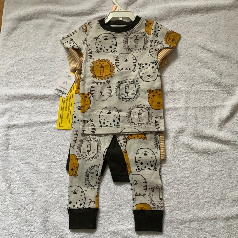 NWT. Carter’s 4pc mix/match pajama set boys 12 Mth